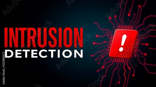 Obraz na płótnie cybersecurity concept of INTRUSION DETECTION, Network security, Cyber threat, Digital protection, Cyber attack prevention, Security warning, ids, ips, tls w salonie
