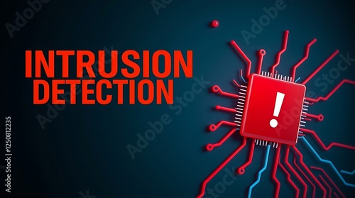 Obraz na płótnie cybersecurity concept of INTRUSION DETECTION, Network security, Cyber threat, Digital protection, Cyber attack prevention, Security warning, ids, ips, tls w salonie