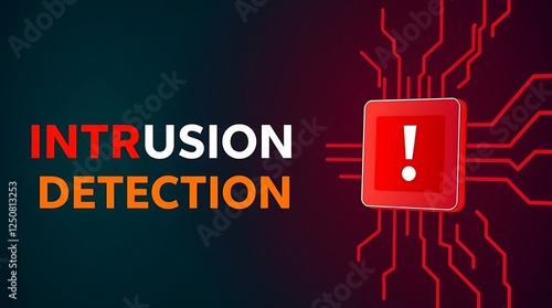 Obraz na płótnie cybersecurity concept of INTRUSION DETECTION, Network security, Cyber threat, Digital protection, Cyber attack prevention, Security warning, ids, ips, tls w salonie