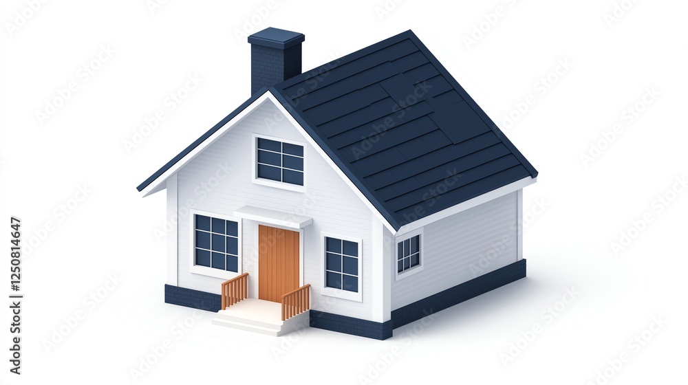 A modern, stylized house design featuring a clean facade, large windows, and a welcoming porch. Perfect for real estate, home improvement, and architectural concepts. A modern, stylized house design featuring a clean facade, large windows, and a welcoming porch. Perfect for real estate, home improvement, and architectural concepts.