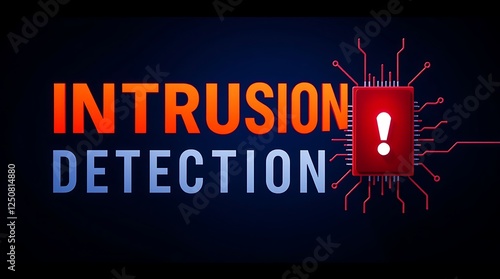 Obraz na płótnie cybersecurity concept of INTRUSION DETECTION, Network security, Cyber threat, Digital protection, Cyber attack prevention, Security warning, ids, ips, tls w salonie