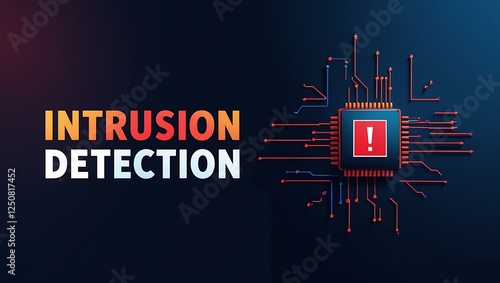 Obraz na płótnie cybersecurity concept of INTRUSION DETECTION, Network security, Cyber threat, Digital protection, Cyber attack prevention, Security warning, ids, ips, tls w salonie