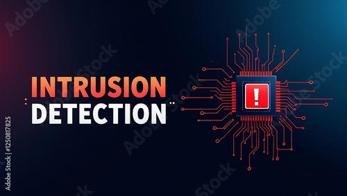 Obraz na płótnie cybersecurity concept of INTRUSION DETECTION, Network security, Cyber threat, Digital protection, Cyber attack prevention, Security warning, ids, ips, tls w salonie