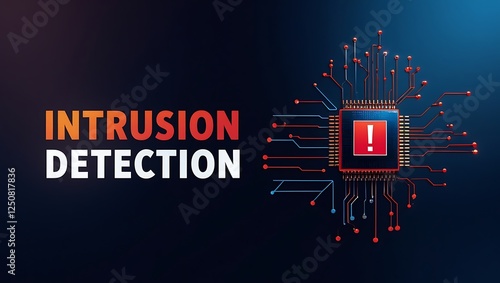 Obraz na płótnie cybersecurity concept of INTRUSION DETECTION, Network security, Cyber threat, Digital protection, Cyber attack prevention, Security warning, ids, ips, tls w salonie