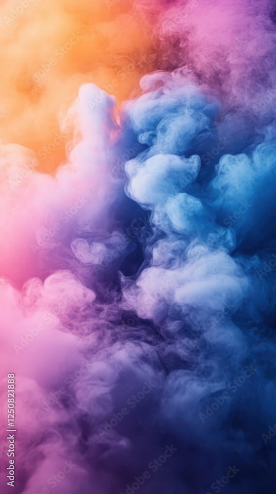 Naklejka premium Abstract Colorful Smoke Swirls and Vapor