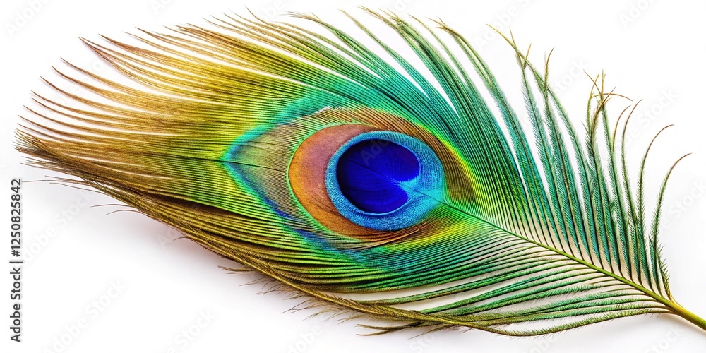 Fototapeta premium Peacock Feather Close Up