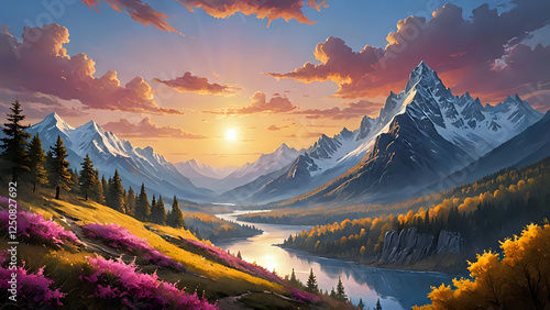  Abstraktion Die Unendlichkeit des Pulses der Natur 16х9. Hintergrund für das Design 2.