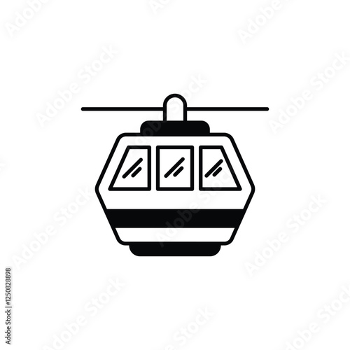 Funicular vector icon
