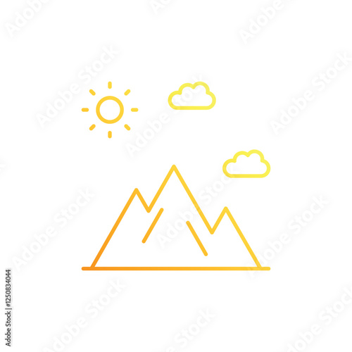 Mountain vector icon