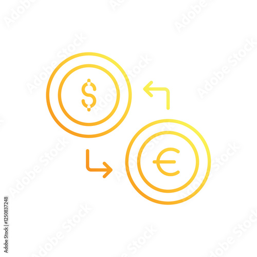 Currency Exchange vector icon