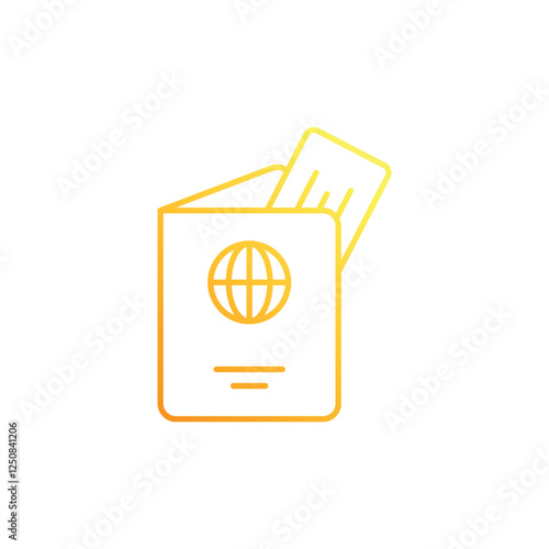 Passport vector icon