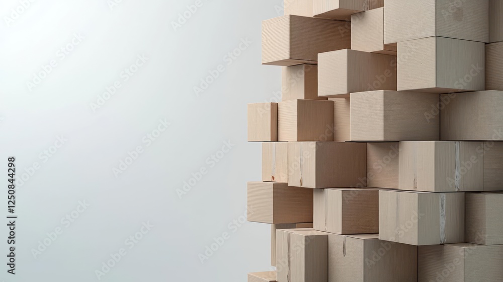 Light Brown Wooden Cubes Stacked Abstract Design Light Brown Wooden Cubes Stacked Abstract Design