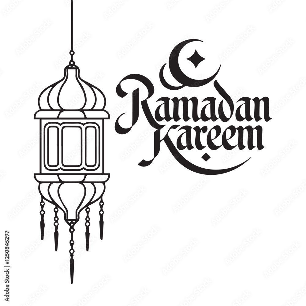 Silhouette sketch of Mosque with Domes, Minarets, Archways, and 'Ramadan Kareem' Calligraphy Design Silhouette sketch of Mosque with Domes, Minarets, Archways, and 'Ramadan Kareem' Calligraphy Design