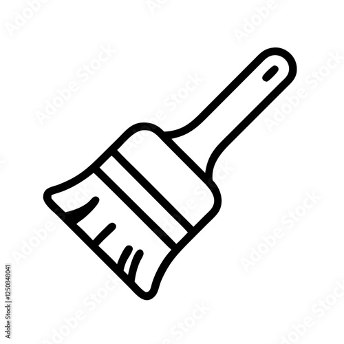 Paintbrush icon representing creativity and artistry in minimalist style