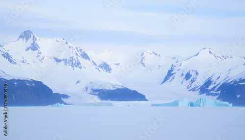 Wallpaper Mural Snow-Capped Arctic Mountain Range 2 Torontodigital.ca