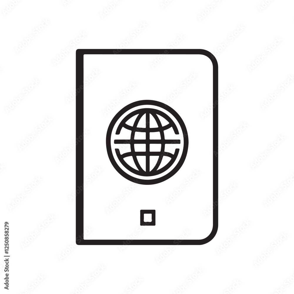 Passport Icon Graphic Design Travel Document Vector Illustration Passport Icon Graphic Design Travel Document Vector Illustration