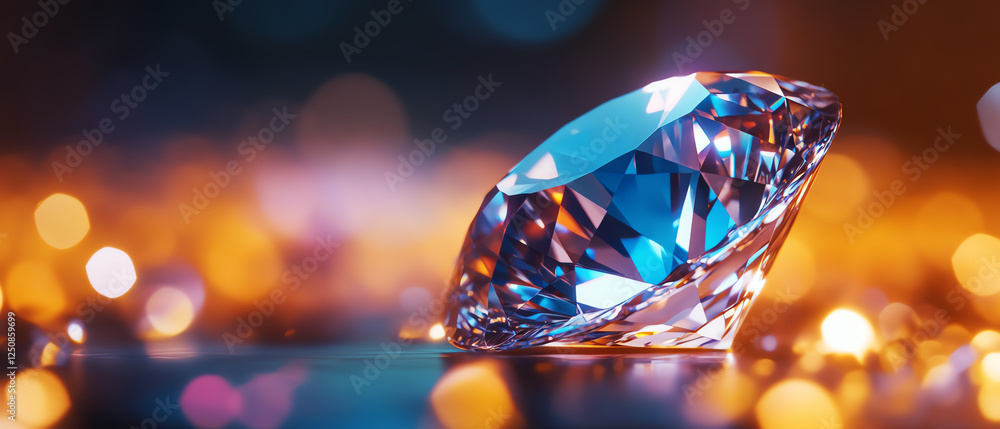 A stunning diamond sparkles amidst a glimmering backdrop, showcasing elegance and luxury in a vibrant setting. A stunning diamond sparkles amidst a glimmering backdrop, showcasing elegance and luxury in a vibrant setting.