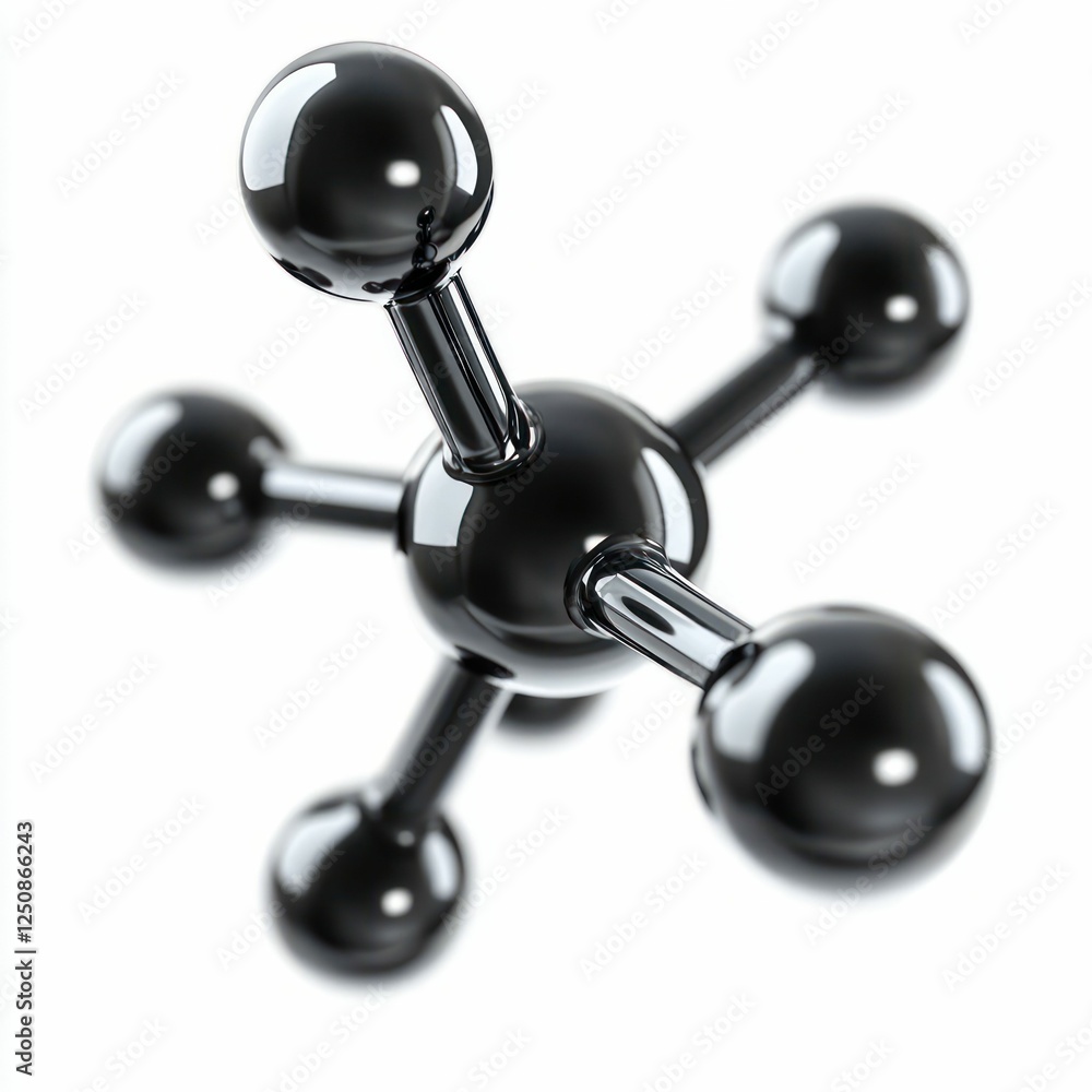 Molecule Structure Isolated on White Background Molecule Structure Isolated on White Background