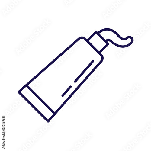 A minimalistic outline icon of a dental clinic dental Ideal for medical, healthcare, and dentistry-related designs