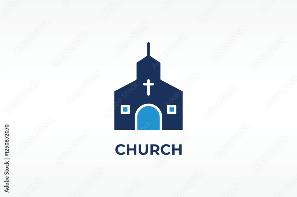 CHURCH vector, icon or logo sign isolated symbol illustration CHURCH vector, icon or logo sign isolated symbol illustration