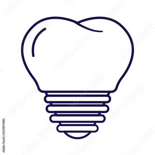 A minimalistic outline icon of a braces dental implant teeth Ideal for medical, healthcare, and dentistry-related designs