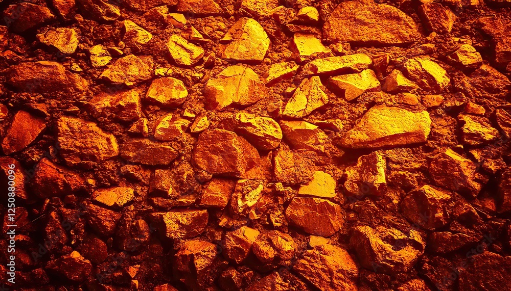 Orange red background. Toned mountain texture. Close-up. Stone wall. Orange red background. Toned mountain texture. Close-up. Stone wall.