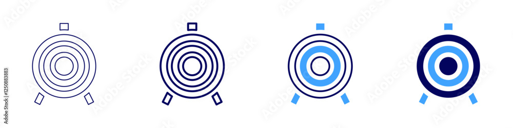 Family goal setting icon in 4 different styles. Thin Line, Line, Bold Line, Duotone. Duotone style. Editable stroke Family goal setting icon in 4 different styles. Thin Line, Line, Bold Line, Duotone. Duotone style. Editable stroke