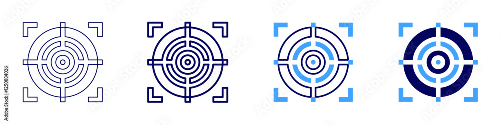 Financial goal icon in 4 different styles. Thin Line, Line, Bold Line, Duotone. Duotone style. Editable stroke Financial goal icon in 4 different styles. Thin Line, Line, Bold Line, Duotone. Duotone style. Editable stroke