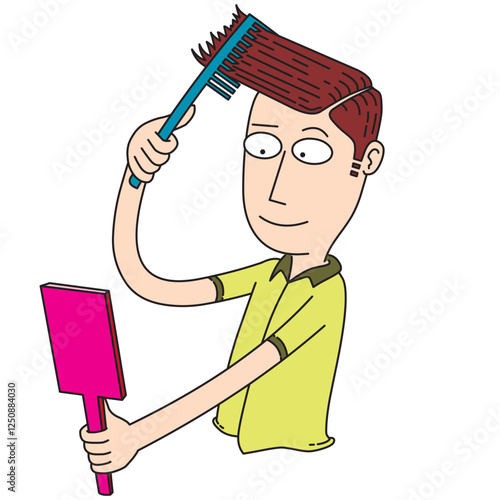 man use a comb properly
