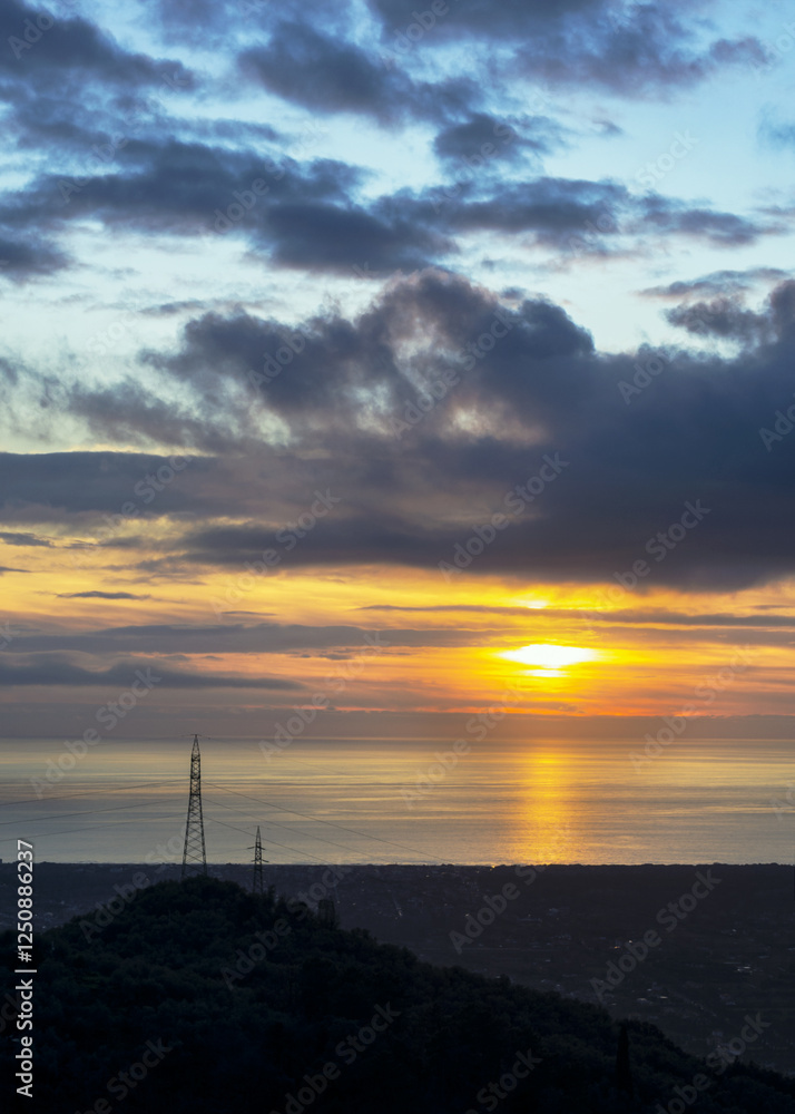 Obraz premium sunset over the sea