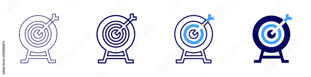 Goal setting framework icon in 4 different styles. Thin Line, Line, Bold Line, Duotone. Duotone style. Editable stroke Goal setting framework icon in 4 different styles. Thin Line, Line, Bold Line, Duotone. Duotone style. Editable stroke