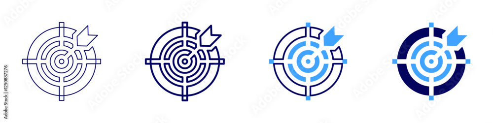 Goal-setting framework icon in 4 different styles. Thin Line, Line, Bold Line, Duotone. Duotone style. Editable stroke Goal-setting framework icon in 4 different styles. Thin Line, Line, Bold Line, Duotone. Duotone style. Editable stroke