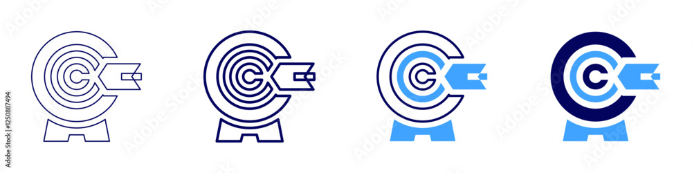 Holistic success goal icon in 4 different styles. Thin Line, Line, Bold Line, Duotone. Duotone style. Editable stroke Holistic success goal icon in 4 different styles. Thin Line, Line, Bold Line, Duotone. Duotone style. Editable stroke