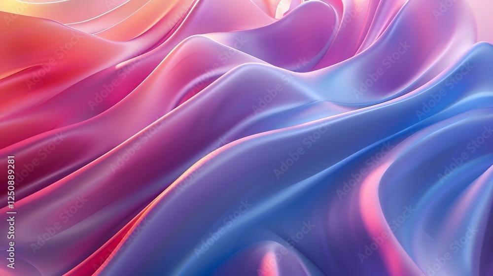 Fototapeta premium Abstract background with flowing, colorful liquid shapes.