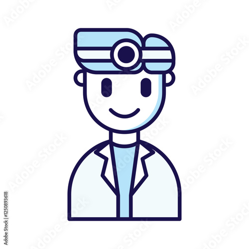 A minimalistic outline icon of a dental Ideal for medical, healthcare, and dentistry-related designs