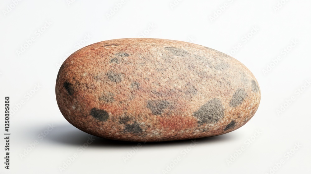 Smooth brown and gray stone with natural texture suitable for background or decorative purposes Smooth brown and gray stone with natural texture suitable for background or decorative purposes