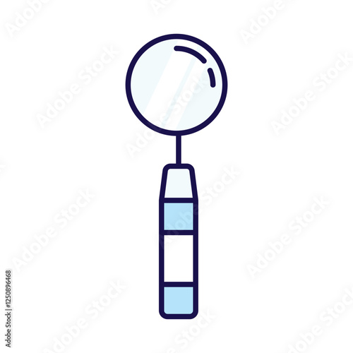 A minimalistic outline icon of dental location a dental Ideal for medical, healthcare, and dentistry-related designs