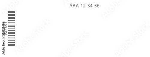 Event Ticket with Barcode and Serial Number