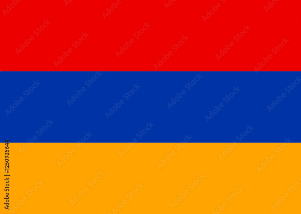 Fototapeta premium Armenian National Flag Illustration