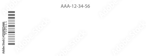Blank Ticket Template with Barcode