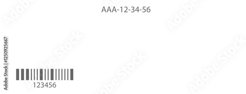 Blank Ticket Template with Barcode