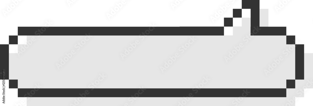 Pixelated Horizontal Speech Bubble Icon Pixelated Horizontal Speech Bubble Icon
