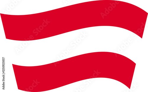 Free Download Waving Austrian Flag Stripes Illustration - GFXLoad