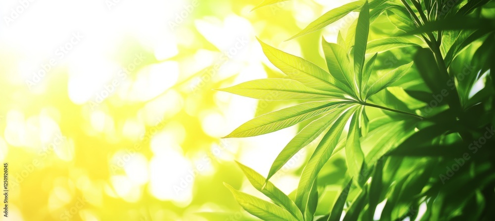 Sun-Kissed Spring Foliage Lush Green Leaves Bask in the Warm Glow of Natural Sunlight Sun-Kissed Spring Foliage Lush Green Leaves Bask in the Warm Glow of Natural Sunlight