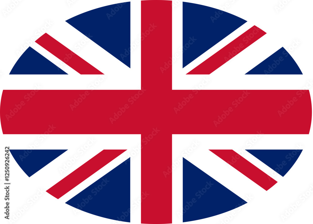 Union Jack Oval Icon Union Jack Oval Icon