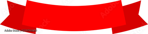Free Download Red Curved Ribbon Banner Icon Design - GFXLoad