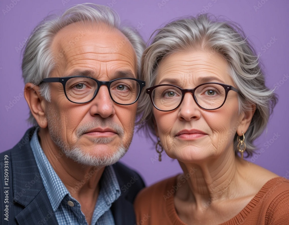 portrait of senior couple portrait of senior couple