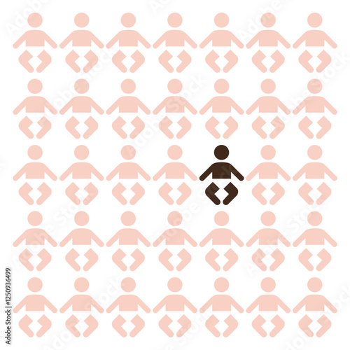 A baby of a different race