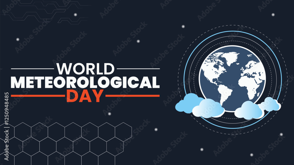 Naklejka premium World Meteorological Day: The Science Behind Our Climate