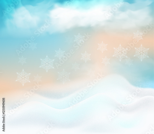 Snow winter background design